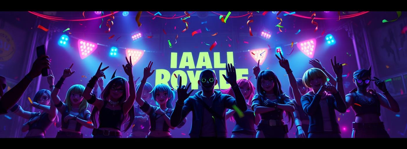 Free Fire characters celebrating